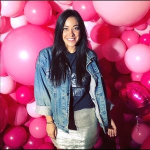 Silver sequin mini skirt